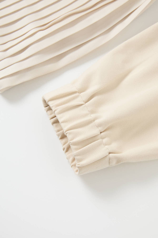 Pleated Zip Up Jacket