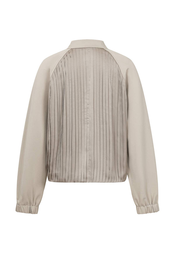 Pleated Zip Up Jacket