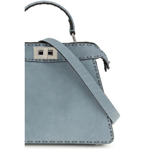Blue Calf Leather Bos Taurus Handbag