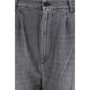 Gray Cotton Jeans Denim