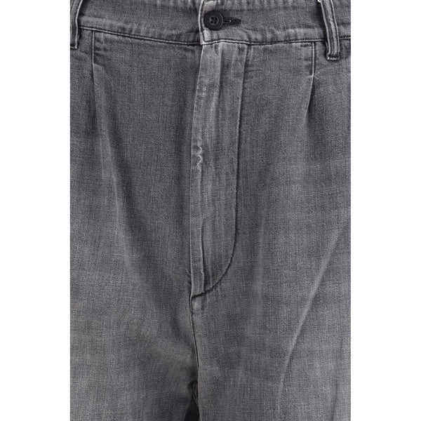 Gray Cotton Jeans Denim