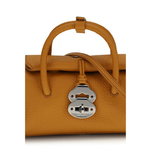 Black Calf Leather Bos Taurus Handbag