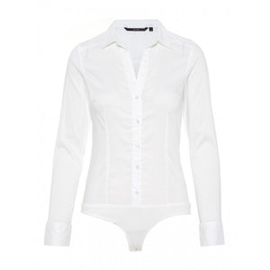White Cotton Bodysuit