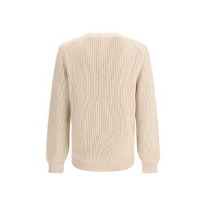 Beige Fleece Wool Sweatshirt