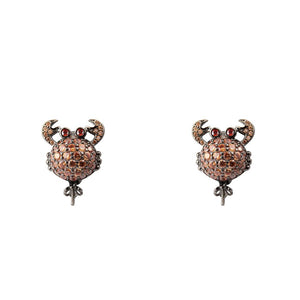Bicolor Silver Earrings