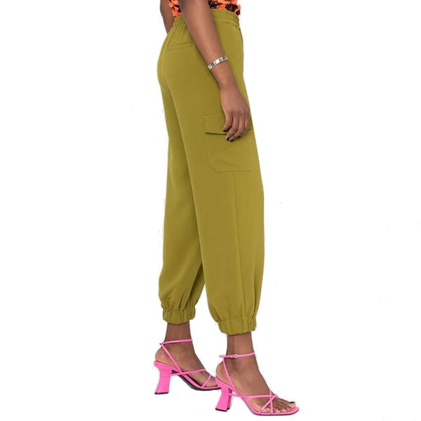 Bicolor Elastane Cargo Pants