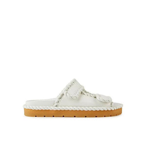 White Lamb Leather Sandals