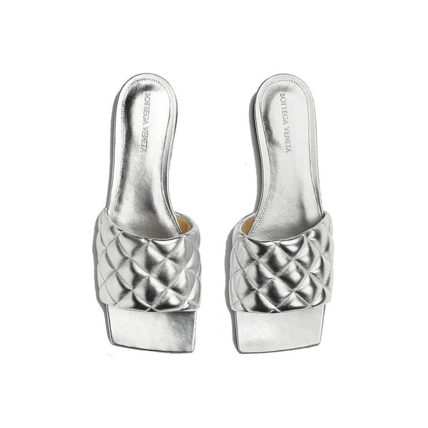 Silver Calfskin Sandals