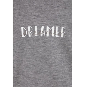 Gray Elastane T-Shirt