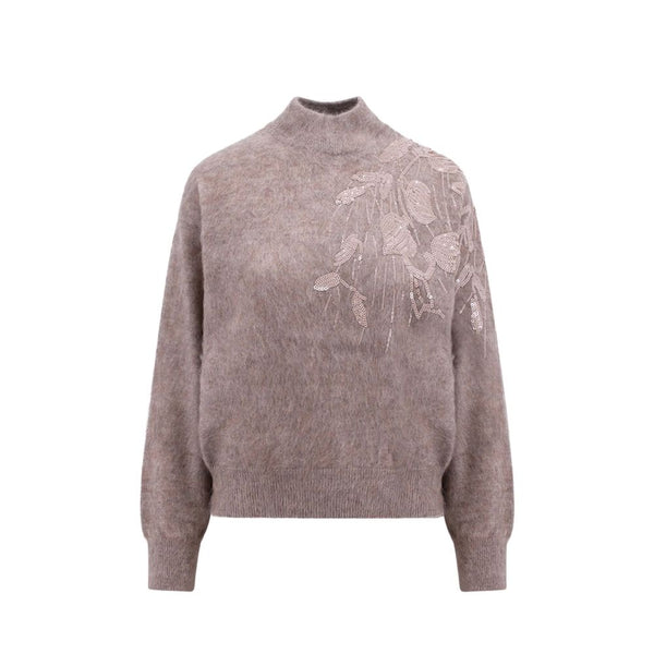 Beige Cashmere Sweatshirt