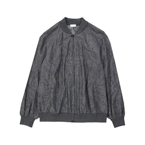 Gray Virgin Wool Bomber