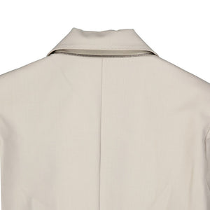 Beige Elastane Coat