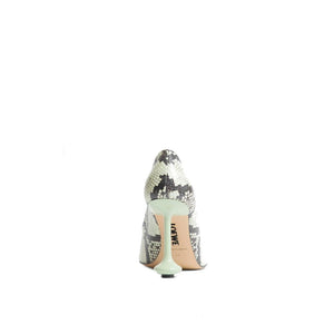 Bicolor Goatskin High Heel Pumps