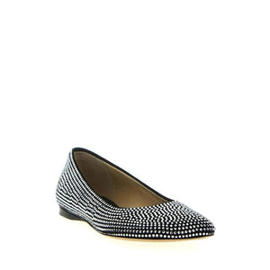 Black Goatskin Ballet Flats
