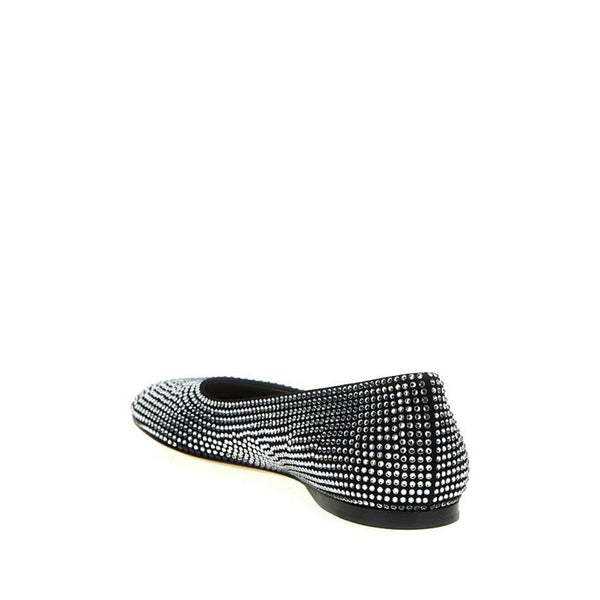 Black Goatskin Ballet Flats
