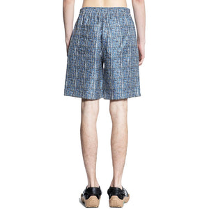 Blue Silk Short And Mini Shorts
