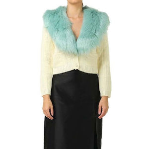 White Wool Cardigan