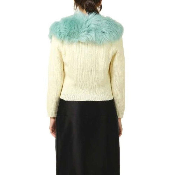 White Wool Cardigan