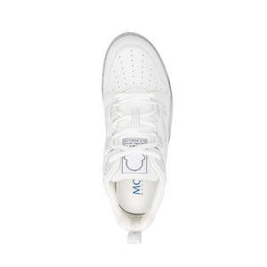 White Calfskin Low Top Sneakers