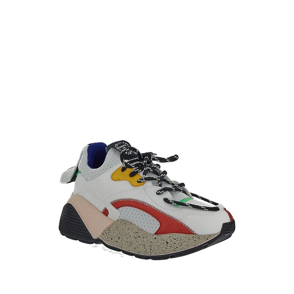 White Vegan Leather Chunky Sneakers