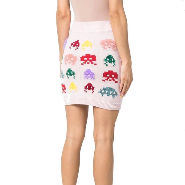 Multicolor Cotton Mini Skirt