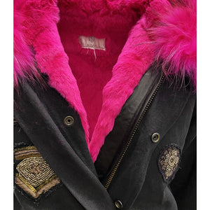 Black Cotton Parka