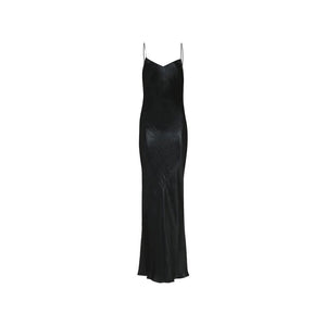 Black Acetate Casual Dress