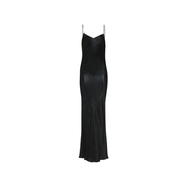 Black Acetate Casual Dress