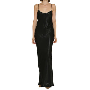 Black Acetate Casual Dress