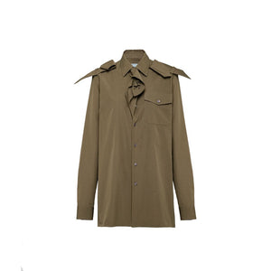Bicolor Cotton Dress Shirt