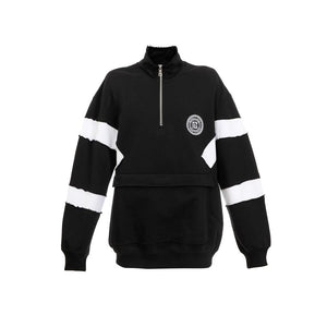 Black Cotton Sweatshirt