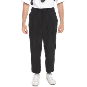 Black Copper Cropped Pants