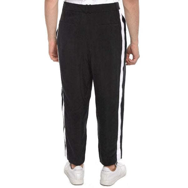 Black Copper Cropped Pants
