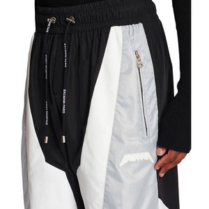 Black Polyester Joggers (Workout Pants)