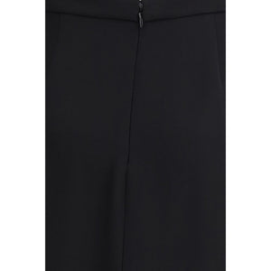 Black Silk Long Skirt