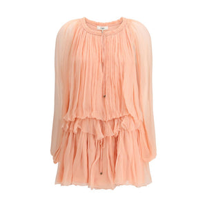 Multicolor Silk Casual Dress