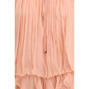 Multicolor Silk Casual Dress