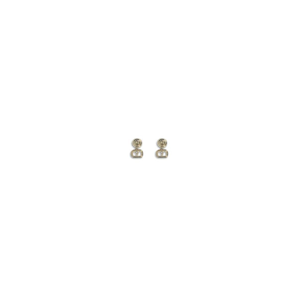 Gold Brass Earrings