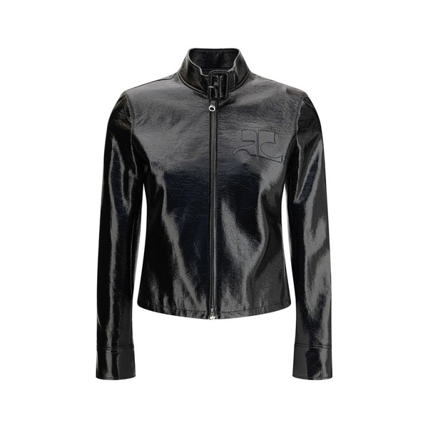Black Cotton Full-Length Jacket