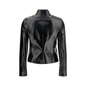 Black Cotton Full-Length Jacket