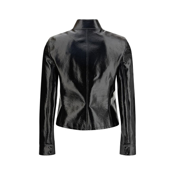 Black Cotton Full-Length Jacket