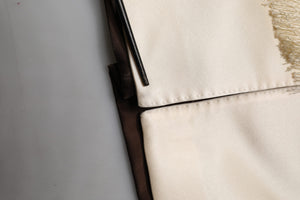 Brown Cream Lounge Belted Bathrobe Jacket