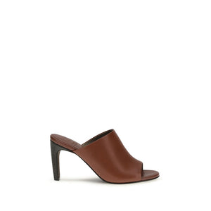 Brown Calf Leather Bos Taurus Sandals