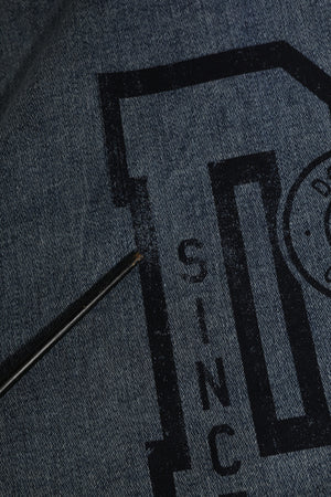 Blue Cotton Logo Hooded Sweatshirt  Sweater