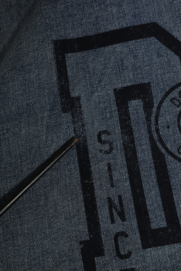 Blue Cotton Logo Hooded Sweatshirt  Sweater