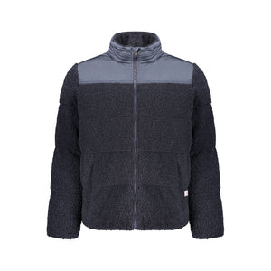 Blue Polyester Men's Jacket