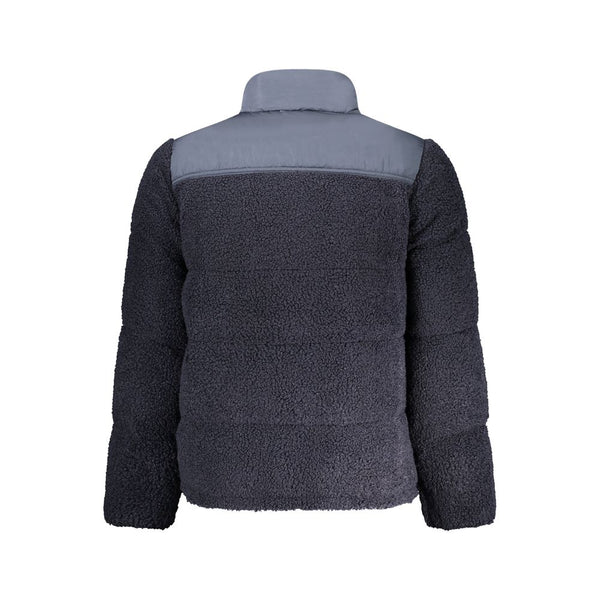 Blue Polyester Men's Jacket
