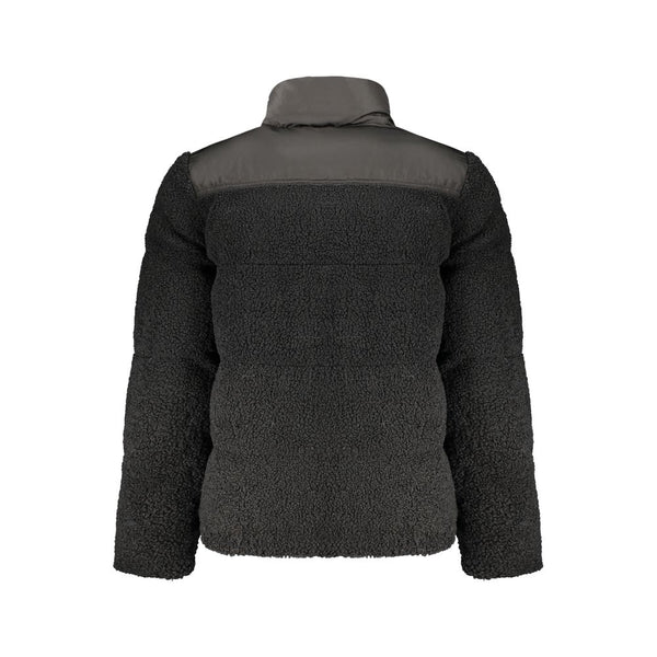 Black Polyester Men's Jacket
