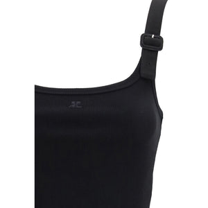 Black Cotton Tank Tops
