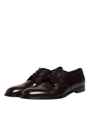 Black Lace Up Leather Dress Derby Men Shoes